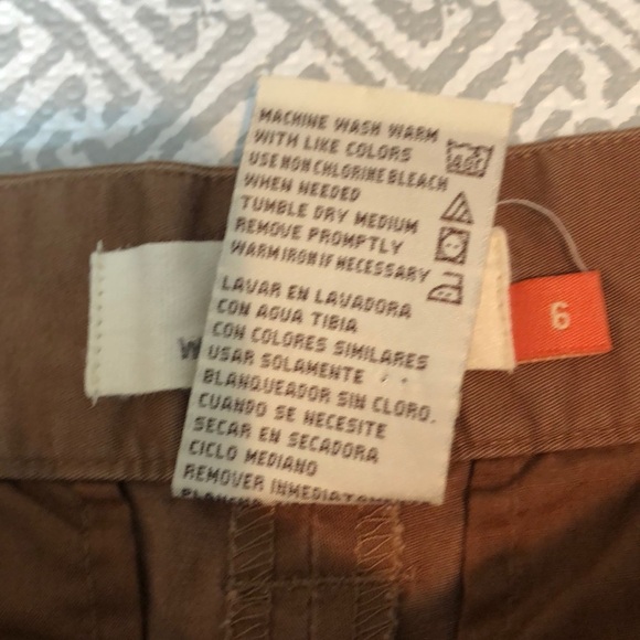 Weatherproof Brown Cuffed Capris 6 - Picture 4 of 8